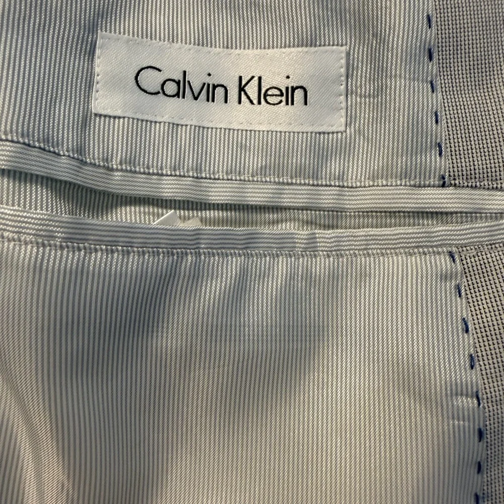 Calvin Klein Light Gray Single-Breasted Blazer